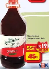KAVAKLIDERE ŞALGAM SUYU ACILI 3 L KAVAKLIDERE ŞALGAM SUYU ACILI 3 L